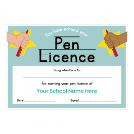 Pen Licence Certificates