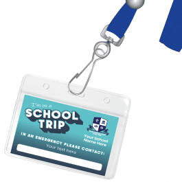 Logo School Trip Insert, Lanyard & Wallet Set