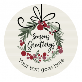 Christmas Seasons Greetings Gift Labels