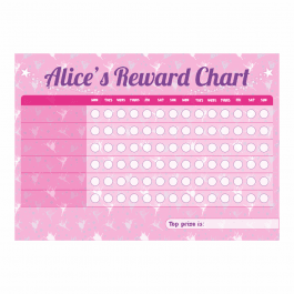 Everyday Reward Chart with Stickers - Pink