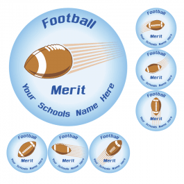 American Football Merit Stickers