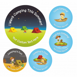 Summer Camping Stickers