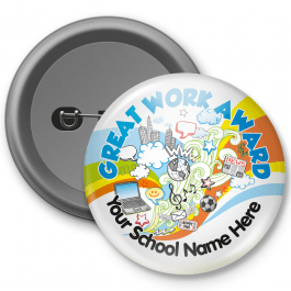 Great Work Award - Customised Button Badge 