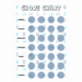 Chore Chart and 70 Matching Stickers