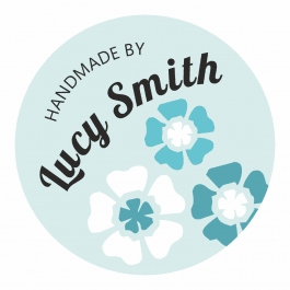 Personalised Craft Sticker - Floral Design