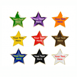 Personalised Coloured Star Badge