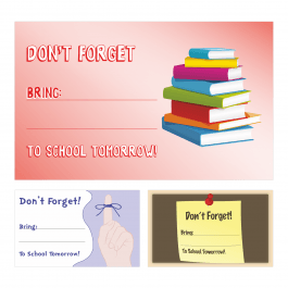 'Don't Forget' Stickers