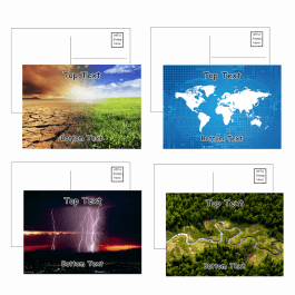 Geography Postcards - Pack 4 - Blank