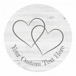 Personalised Gift Label - Wooden Heart Design