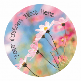 Personalised Gift Label - Spring Flowers Design