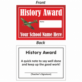 History Mini Award Slip Design 2
