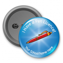 Pen Licence Customised Button Badge