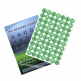 A4 Football Reward Chart and 70 Matching Stickers