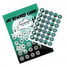 A3 Haunted House Reward Chart and Stickers