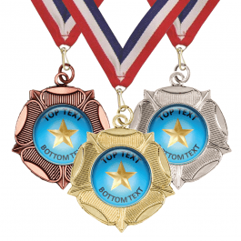 Tudor Rose - Blue Star Medals and Ribbons