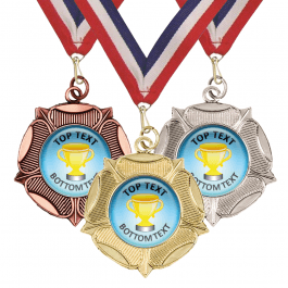 Tudor Rose - Gold Cup Medals and Ribbons