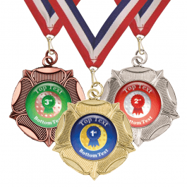 Tudor Rose - Mixed Rosette Medals and Ribbons