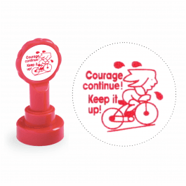 Xclamation Courage Continue French Stamp