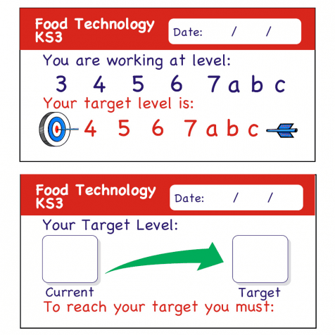 Food Technology KS3 Teacher Assessment Stickers