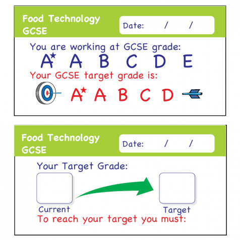 Food Technology GCSE Assessment Stickers
