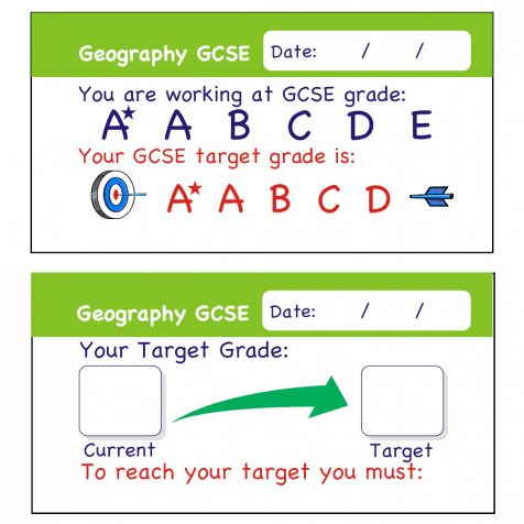 Geography GCSE Assessment Stickers