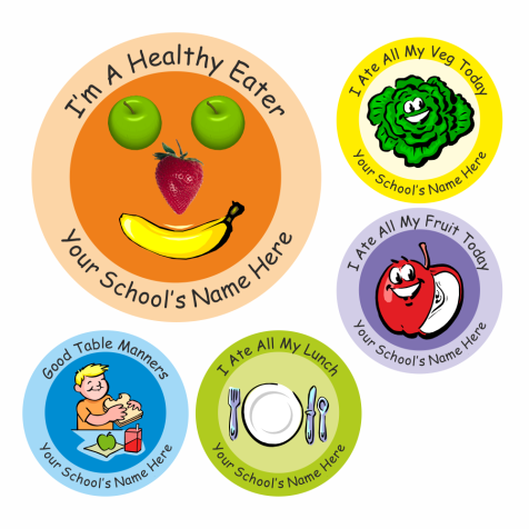 Encourage Healthy Eating Stickers
