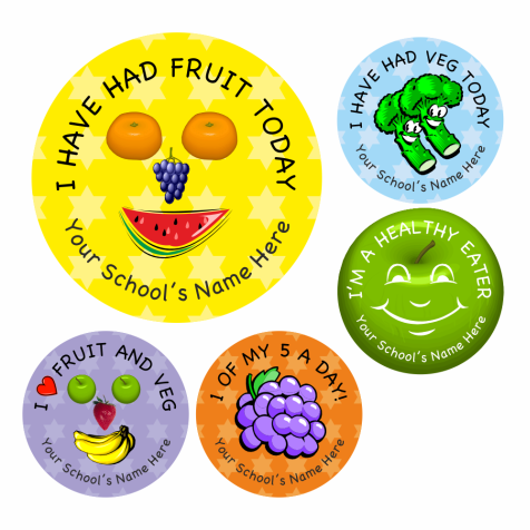 Promote Healthy Eating Reward Stickers