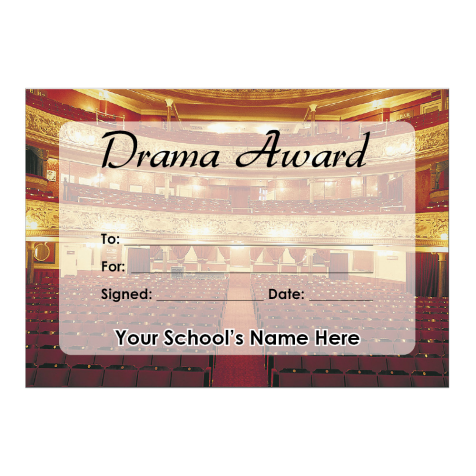 Drama Certificate Set 1