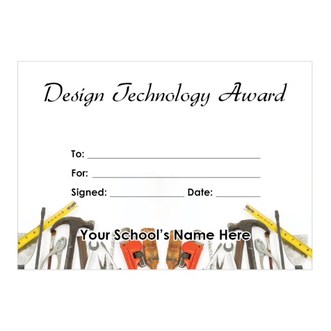 Design Technology Certificate Set 2