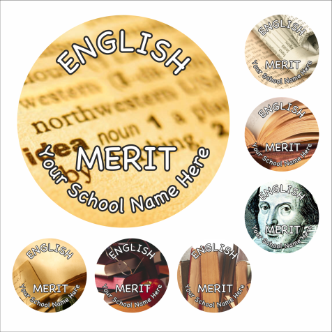 English Reward Stickers - Photographic