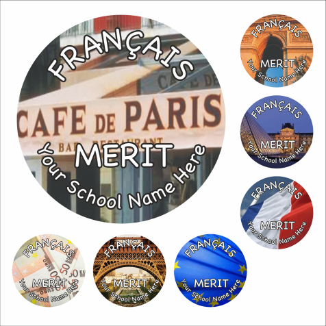 French Reward Stickers - Photographic