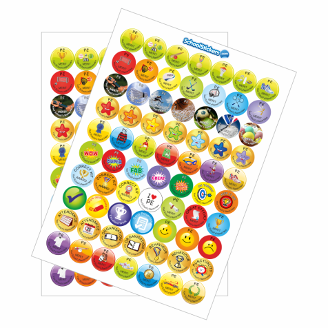 PE Reward Stickers - Variety Pack