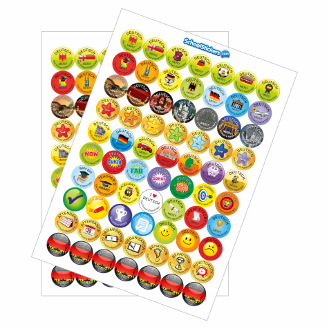 German Reward Stickers - Variety Pack