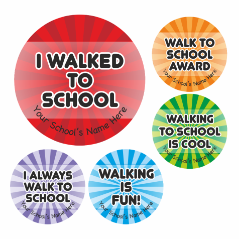 Walk To School Award Stickers