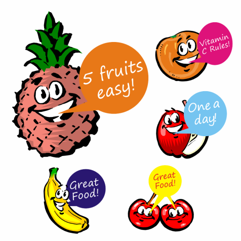 Talking Fruit Stickers