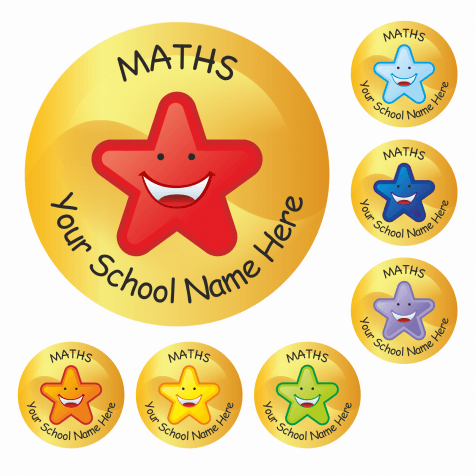 Maths Star Stickers