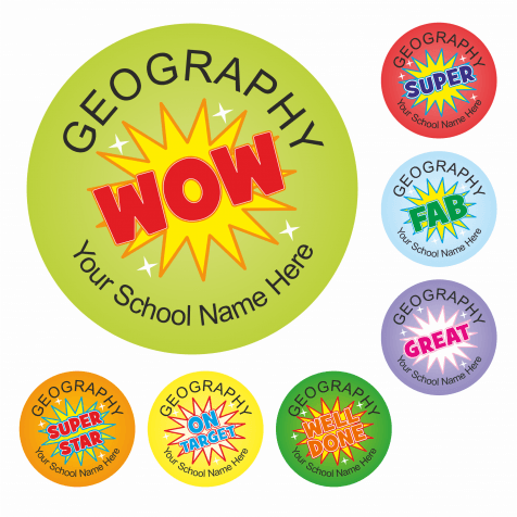 Geography Wow Stickers