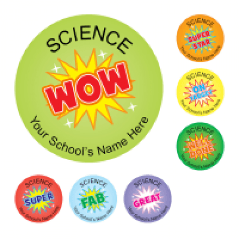 Science Wow Stickers