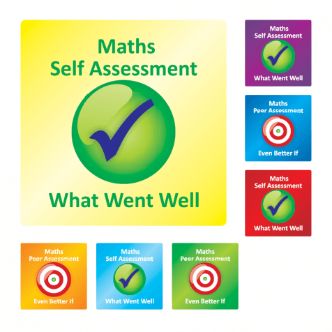Maths Self/Peer Assessment Stickers
