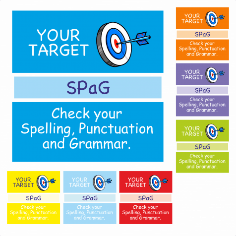 Spelling, Punctuation and Grammar Target Stickers