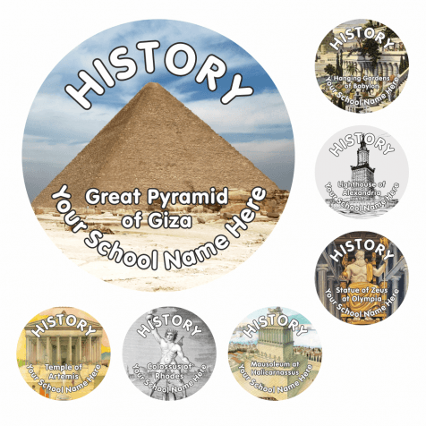 Seven Wonders of the Ancient World Stickers