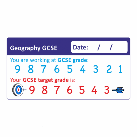 Geography GCSE 1-9 Marking Stickers