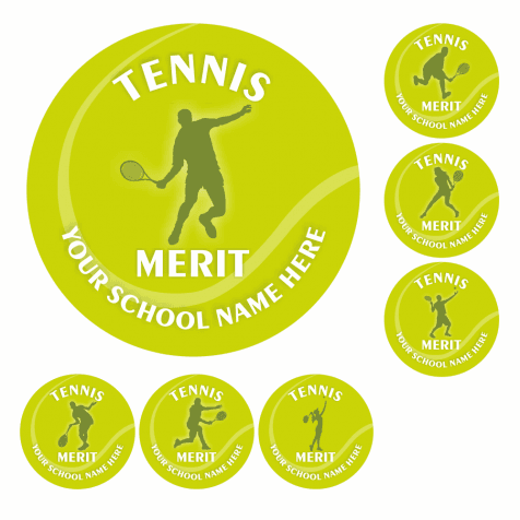 Tennis Merit Stickers