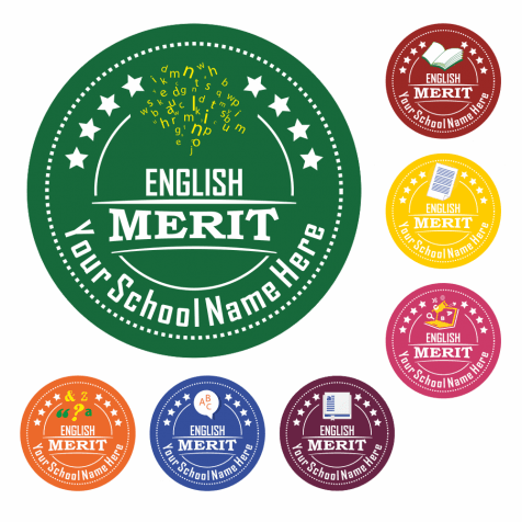 English Success Reward Stickers