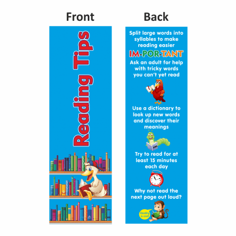 Reading Tips Bookmarks Set 1