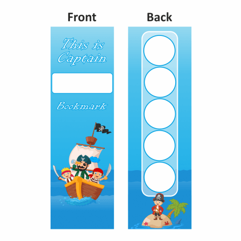 Pirate Ship Sticker Collection Bookmarks