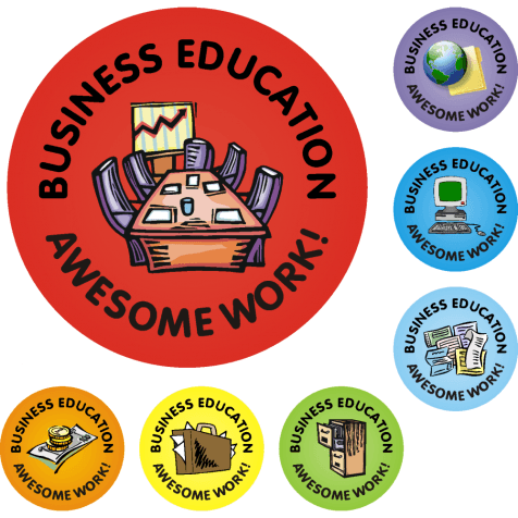 Awesome Work Reward Stickers - Business Education