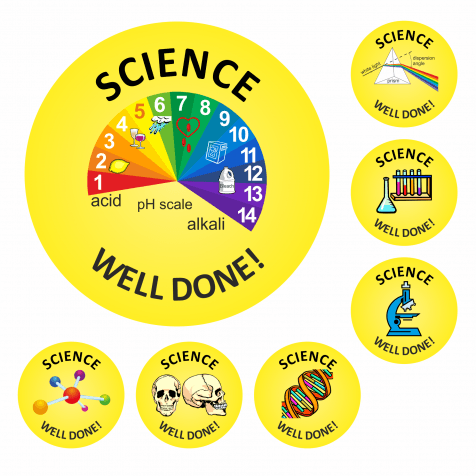 Science Well Done Stickers