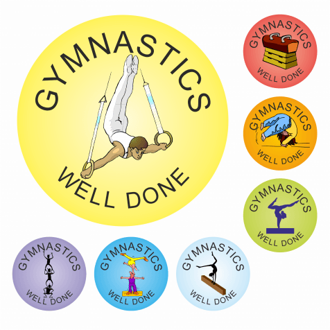 Gymnastics Praise Stickers - Clubs, sports, athletics