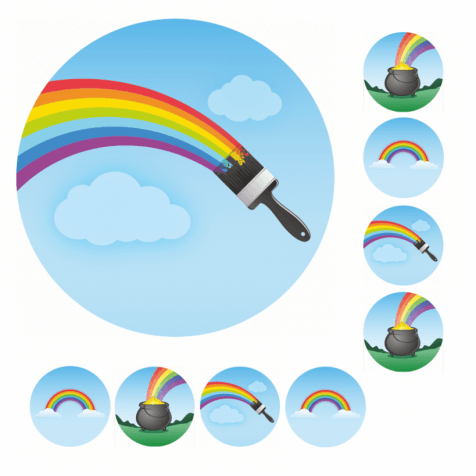 Mini Rainbow Stickers